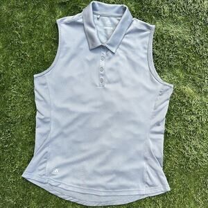 Adidas Women’s Ultimate 365 Sleeveless Collared Golf Polo Athletic Tank Top Lrg